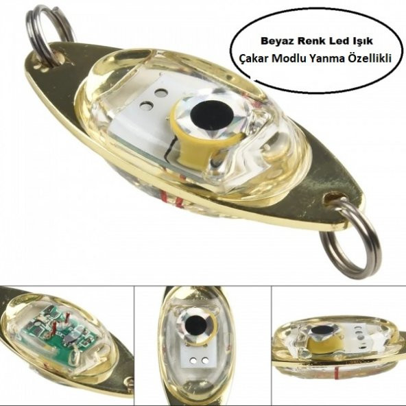 Rapala Lures Jig Yem Çakar Modlu Led 10gr SahteYem TurnaLevreklLüfer Ailesi vs Lrf Dişli Balık Yemi - 7