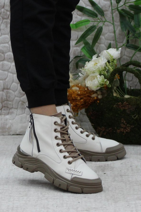 Mehmet Mete Guja 23K310-9 Orijinal Ürün Yumuşak Esnek Kaymaz Taban Kadın Bot - Resim 5