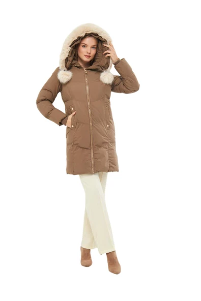 Kadın Spor Kapüşonlu Mont  M5304 BGL-ST03222 ürün görseli