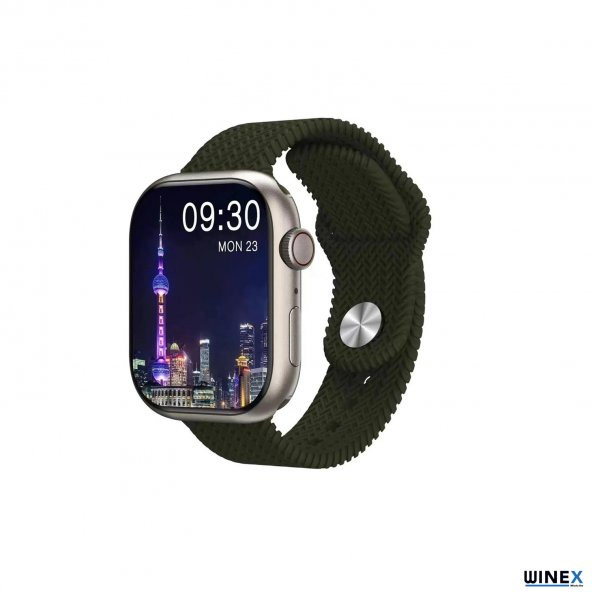 Winex Watch Hk9 Pro Plus Amoled Ekran Android İos Harmonyos Uyumlu Akıllı Saat Yeşil - 2