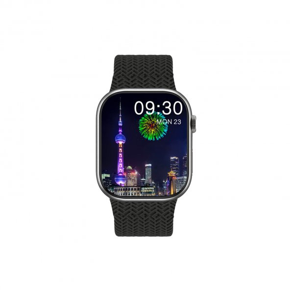 ScHitec Watch HK9 Pro Plus Amoled Ekran Android İos HarmonyOs Uyumlu Akıllı Saat Siyah