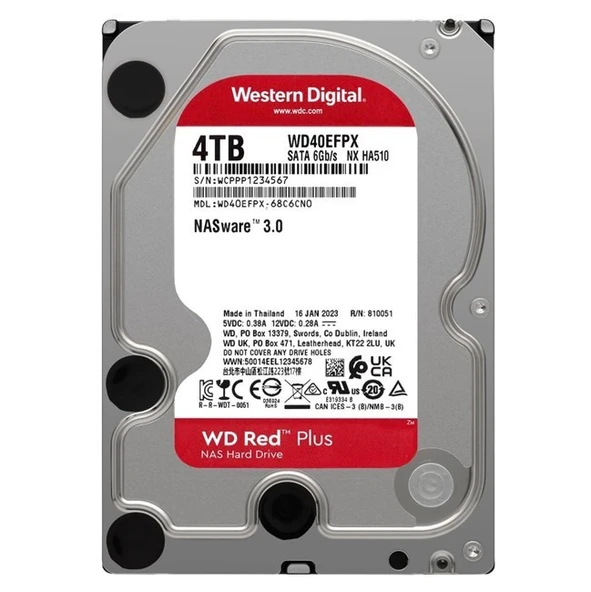 WD Red Plus Nas 4TB 3.5'' 5400Rpm SATA (WD40EFPX) - 2