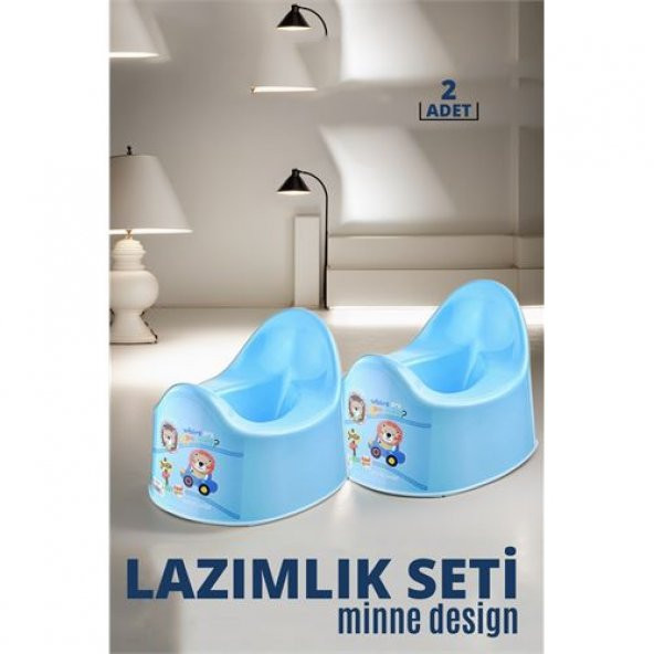 TransForMacion Mavi Lazımlık Minne Design 2 li SET 719103
