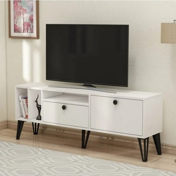 BMdekor TV Sehpası Alfas Beyaz 150 cm