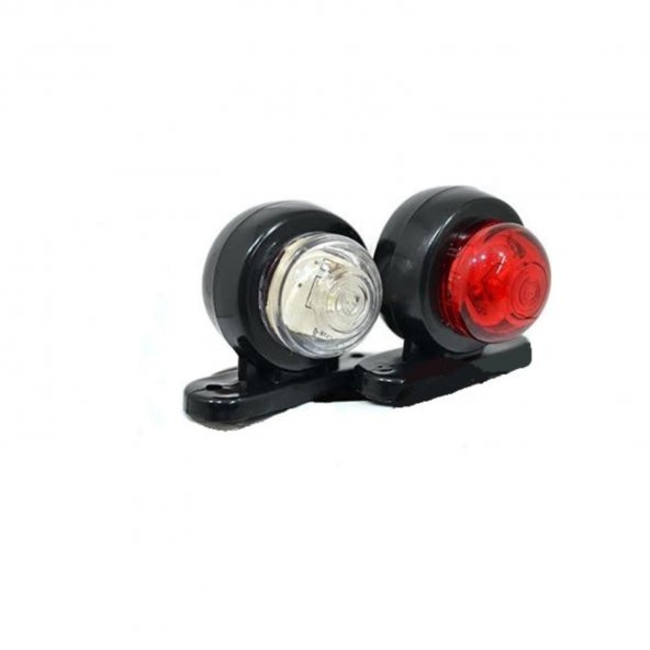 OTO MOTTO Mini Takoz Lamba Tek Ledli Kırmızı-Beyaz 12v-24v 1 adet - 3