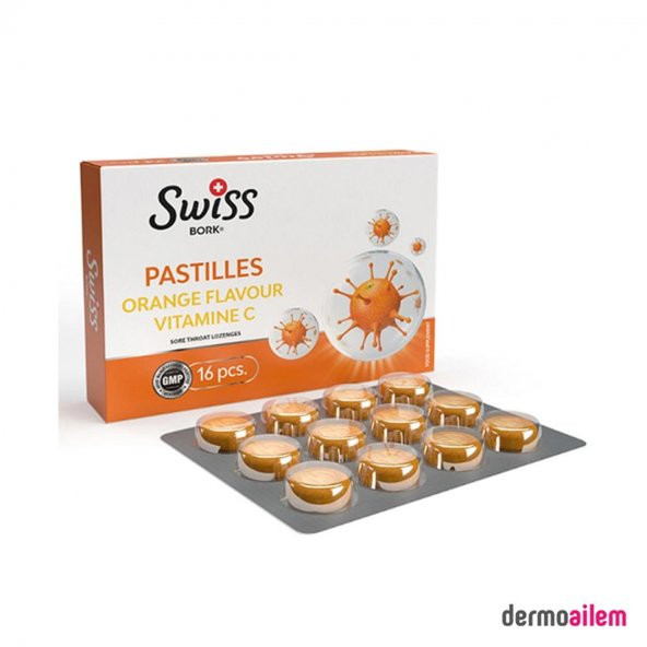 Swiss Bork Portakal Ve C Vitaminli 16 Pastil