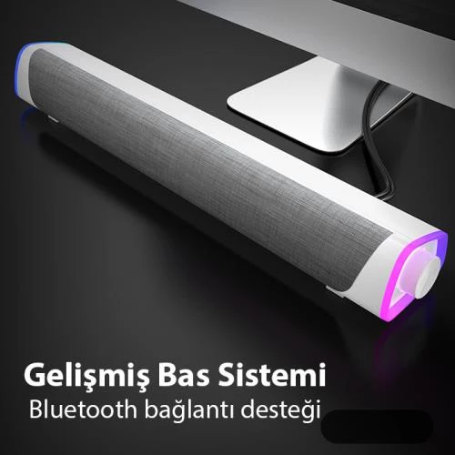 Coofbe Masaüstü Bluetooth Hoparlör Super Bas Soundbar Tv Ses Sistemi Sinema Bilgisayar Ses Sistemi - 7