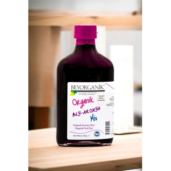 BEYORGANİK Organik Bey Aronya Miks (Gerçek meyve parçacıklı) 260gr - 5