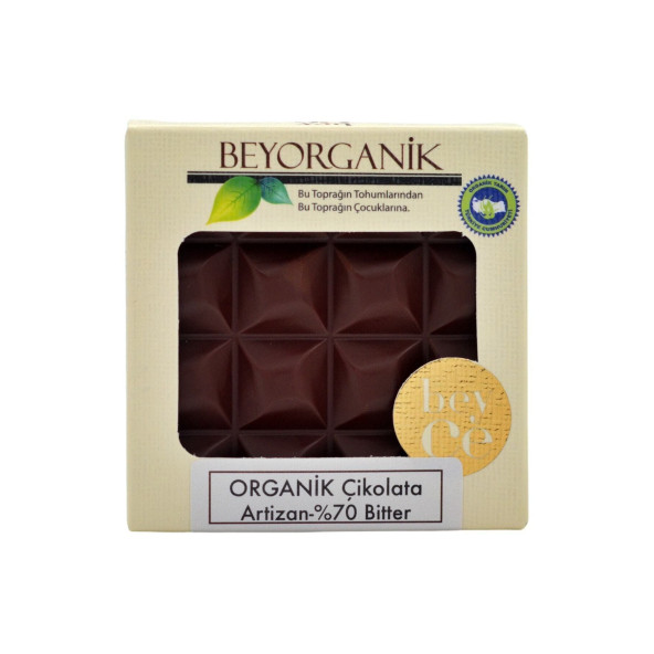 Organik Çikolata Artizan - %70 Bitter 40gr