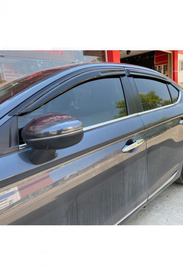 Honda City Mügen Cam Rüzgarlığı 2021 Sonrası Kasalar 4 Lü Set Mügen Cam Rüzgarlığı - caraks