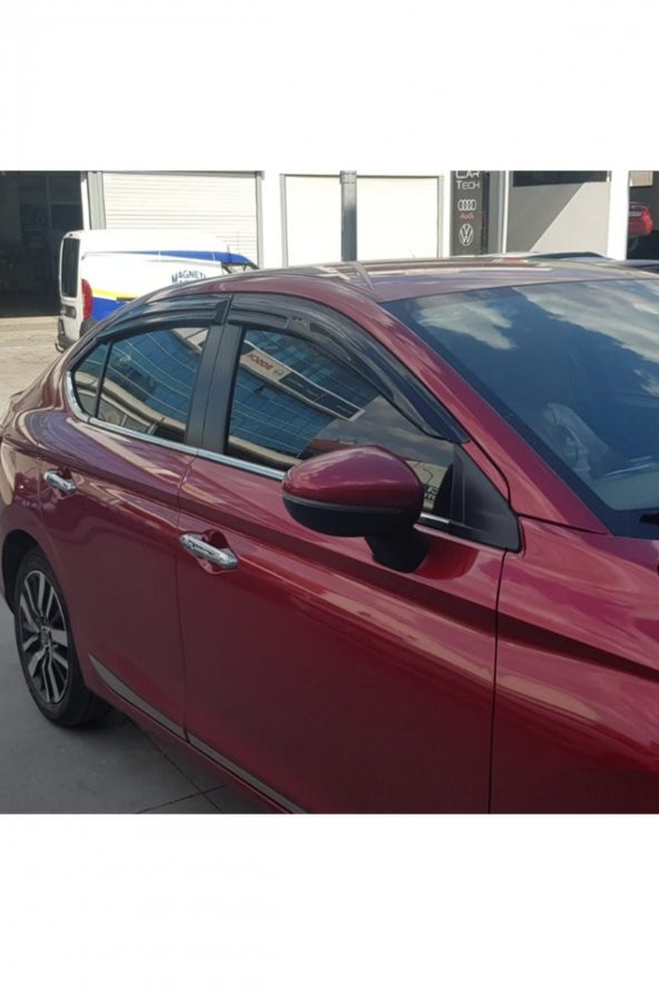 Honda City Mügen Cam Rüzgarlığı 2021 Sonrası Kasalar 4 Lü Set Mügen Cam Rüzgarlığı - caraks