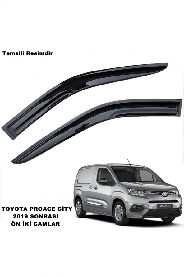 Toyota Proace City Mügen Cam Rüzgarlığı 2019 Sonrası 2 Li Set Ön Iki Camlar -