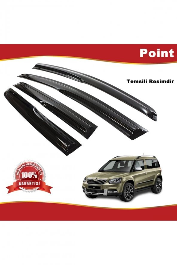 Skoda Yeti Mügen Cam Rüzgarlığı 2010-2017 Arası 4lü Takım
