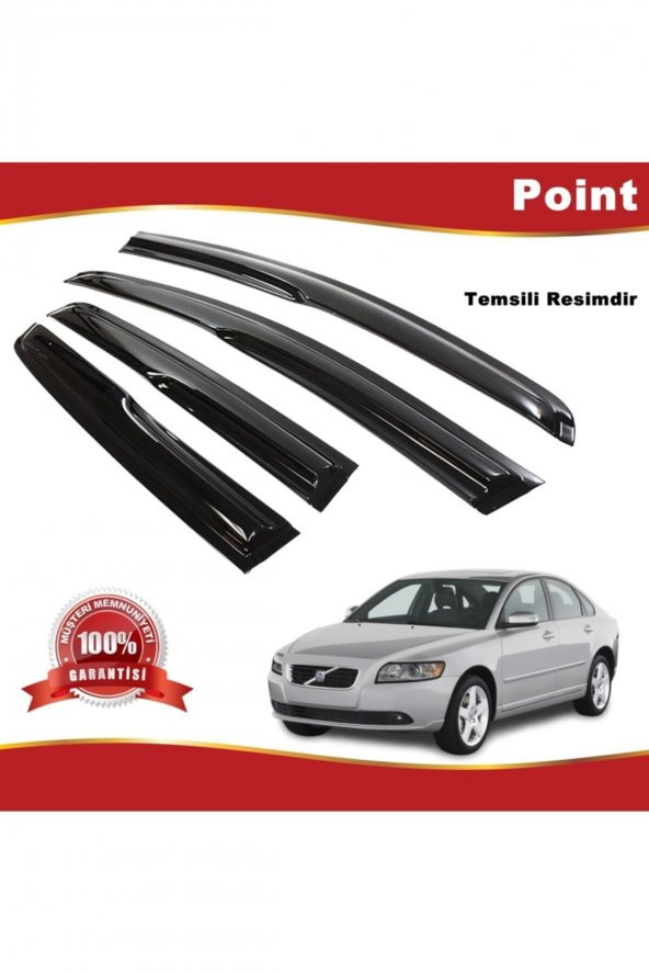 Volvo S40 Mügen Cam Rüzgarlığı 2005-2012 Arası 4 Lü Takım