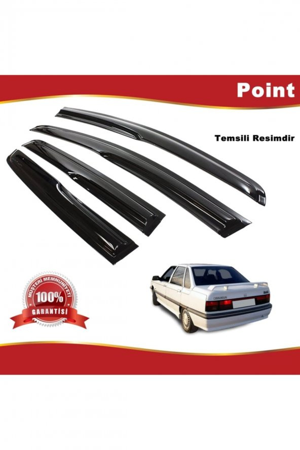 Renault 21 Concorde Mügen Cam Rüzgarlığı Tüm Kasalar 4 Lü Takım - 1
