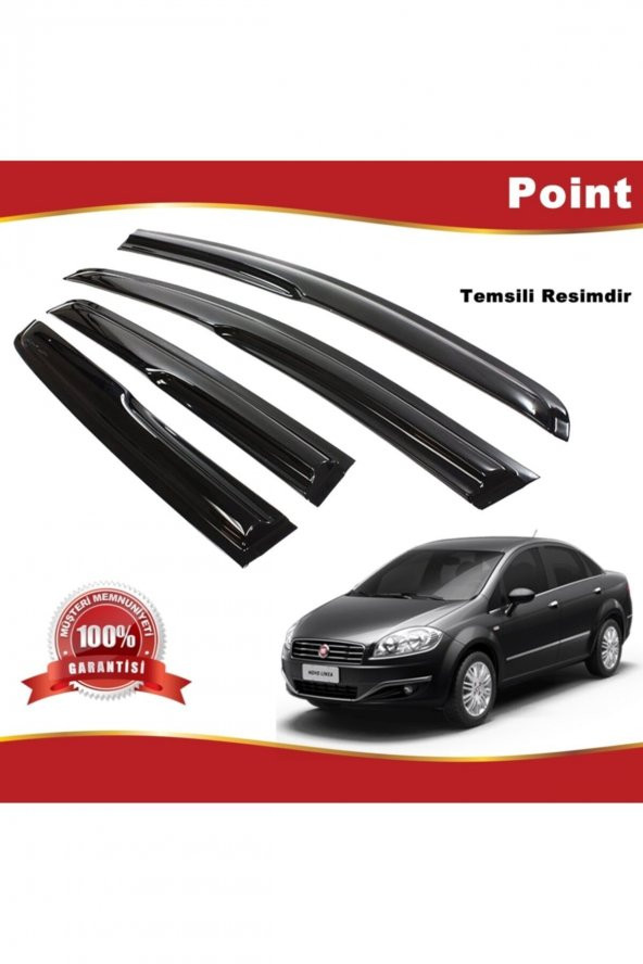 Fiat Linea Mügen Cam Rüzgarlığı 2007-2018 Arası 4 Lü Takım - 1