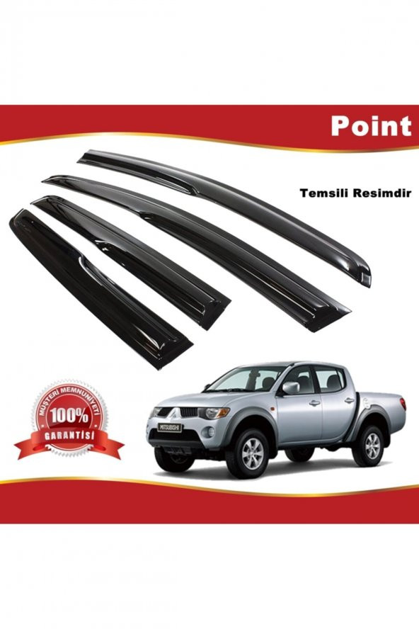Mitsubishi L200 Mügen Cam Rüzgarlığı 2007-2013 Arası 4 Lü Takım