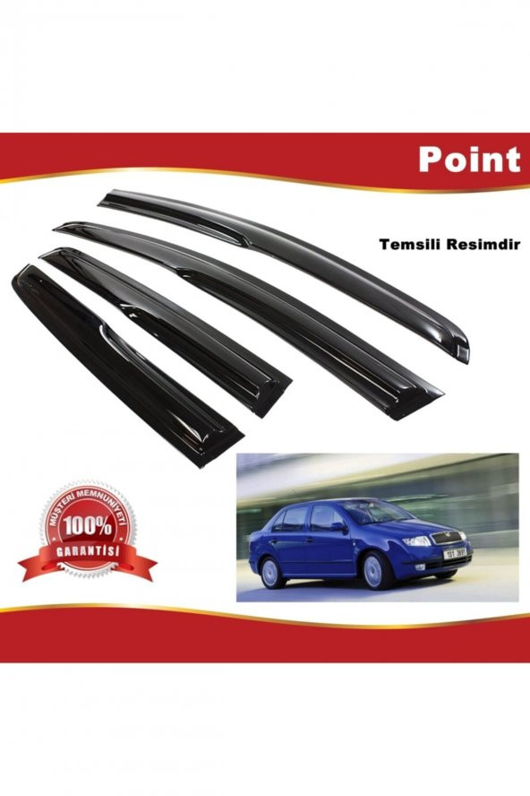 Skoda Fabia Sedan Mügen Cam Rüzgarlığı 1999-2008 Arası 4 Lü Takım