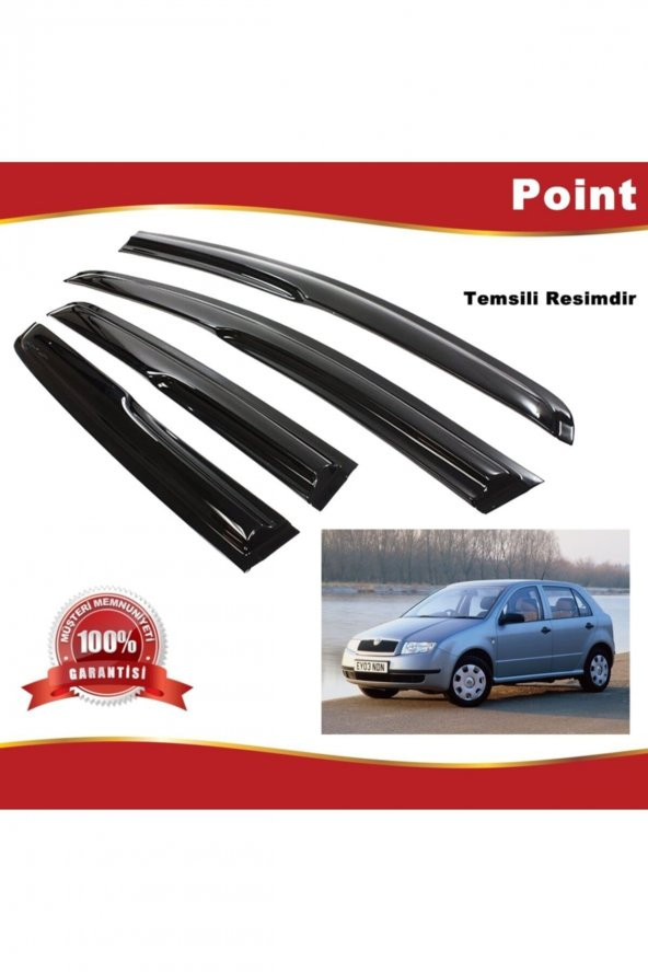 Skoda Fabia Hb Mügen Cam Rüzgarlığı 1999-2008 Arası 4 Lü Takım