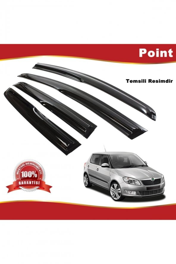 Skoda Fabia Mügen Cam Rüzgarlığı Hb 2009-2014 Arası 4 Lü Takım