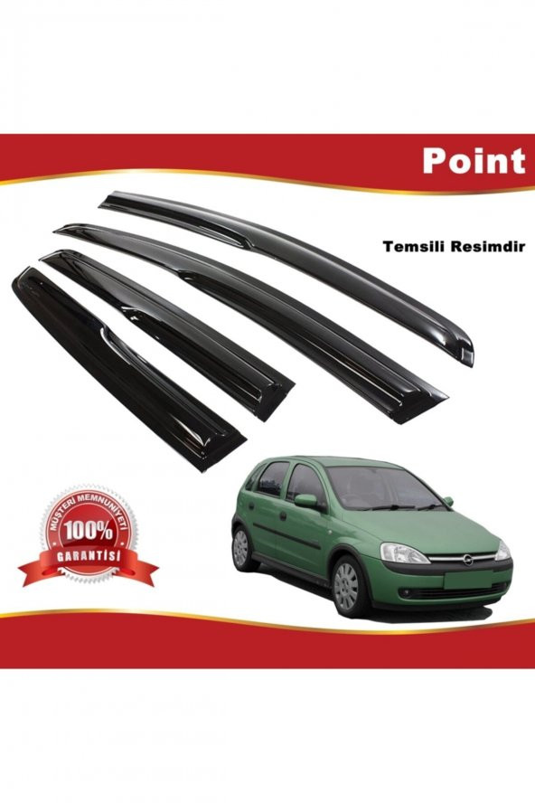 Opel Corsa C Mügen Cam Rüzgarlığı 2000-2006 Arası 4 Lü Takım
