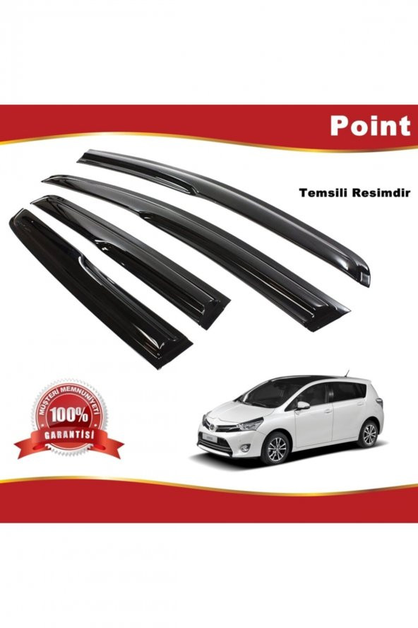Toyota Verso Mügen Cam Rüzgarlığı 2010-2017 Arası 4lü Takım