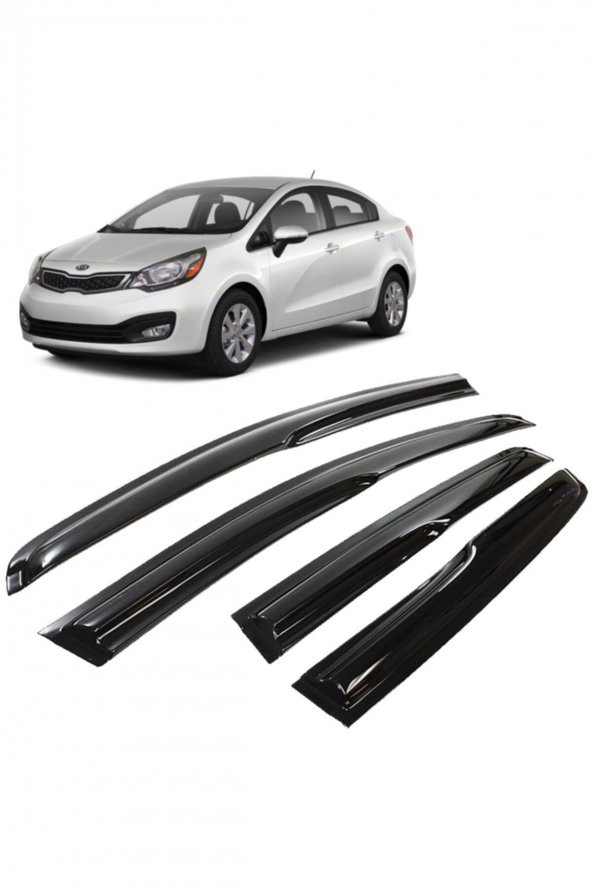 Kia Rio Sedan Mügen Cam Rüzgarlığı 2011-2017 Arası 4 Lü Otoaksesuarbizde
