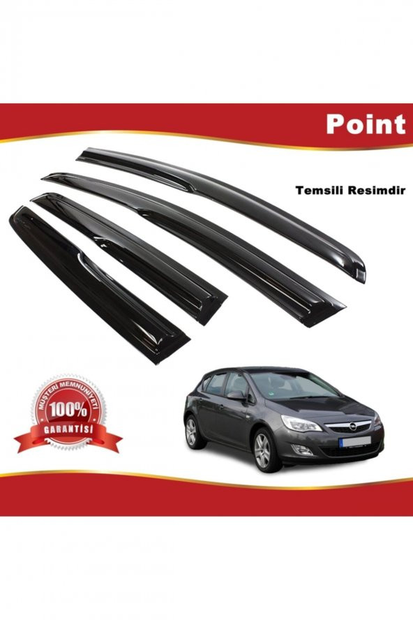 Opel Astra J Hb Mügen Cam Rüzgarlığı 2010-2017 Arası 4 Lü Takım