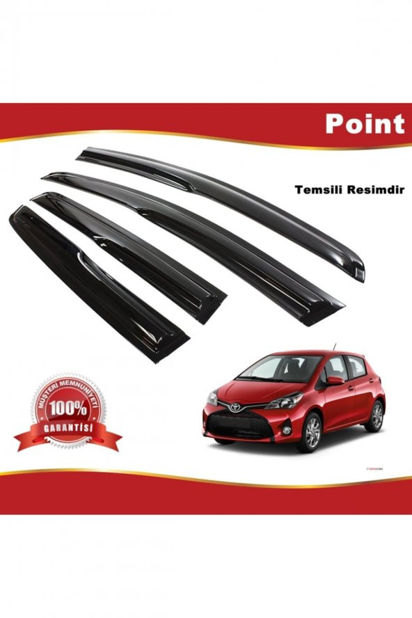 Toyota Yaris Mügen Cam Rüzgarlığı Hb 2013-2016 Arası 4 Lü Takım