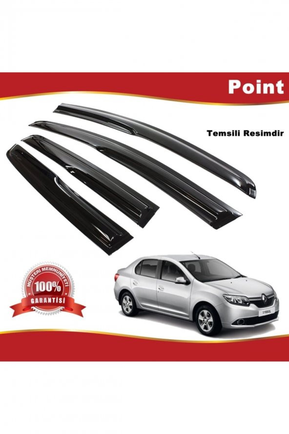 Renault Symbol Mügen Cam Rüzgarlığı 2013-2020 Arası 4 Lü Takım - 1