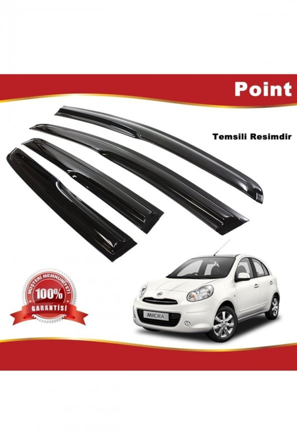 Nissan Micra Mügen Cam Rüzgarlığı 2011-2016 Arası 4 Lü Takım