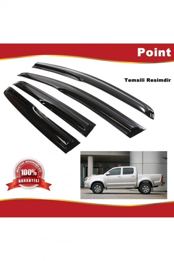 Toyota Hilux Mügen Cam Rüzgarlığı 2006-2015 Arası 4 Lü Takım