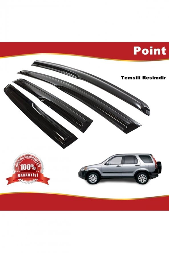 Honda Crv Mügen Cam Rüzgarlığı 2002-2007 Arası 4 Lü Takım