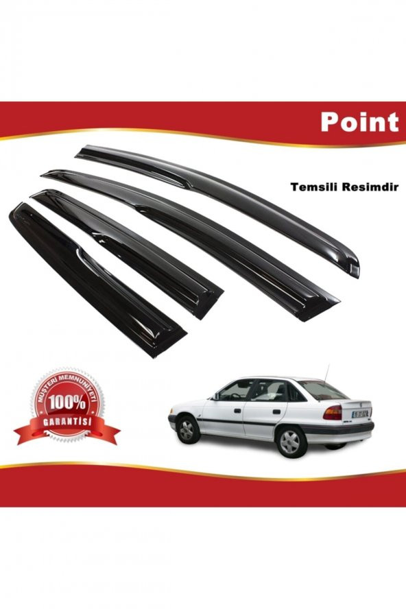 Opel Astra F Sedan Mügen Cam Rüzgarlığı 1991-1997 Arası 4 Lü Takım