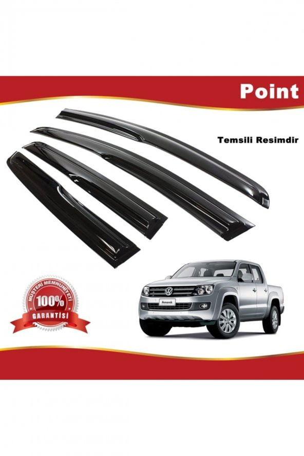 Vw Amarok Mügen Cam Rüzgarlığı 2010-2020 Arası 4 Lü Takım