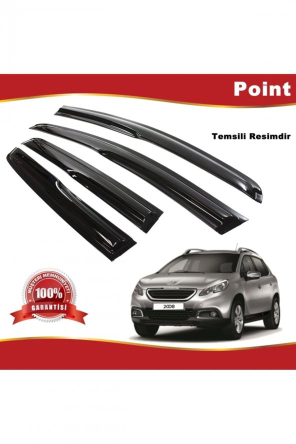 Peugeot 2008 Mügen Cam Rüzgarlığı 2012-2019 Arası 4 Lü Takım