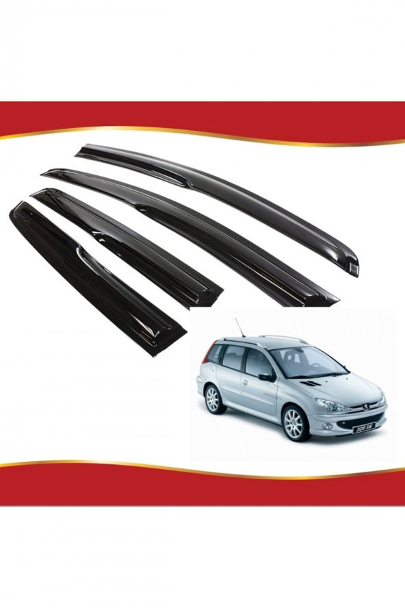 Peugeot 206 Stw Mügen Cam Rüzgarlığı 1998-2012 Arası 4 Lü Takım