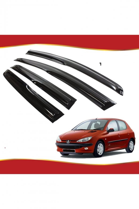 Peugeot 206 Mügen Cam Rüzgarlığı 1998-2012 Arası 4 Lü Takım