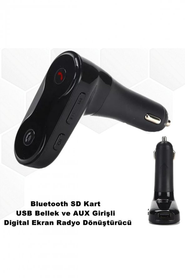 Çakmaklık Radyo Mp3 Dönüştürücü Transmitter Bluetooth-aux-sd Kart-usb Çalar Kaliteli -