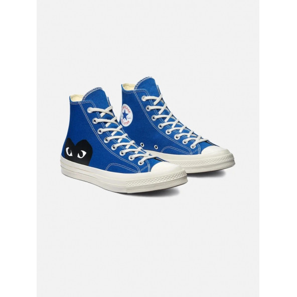 Converse X Comme Des Garcons Blue Hi