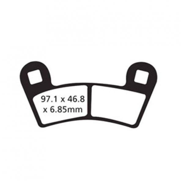 EBC FA456R POLARIS OUTLAW-RZR570/800/900 SINTER FREN BALATASI ürün görseli 1