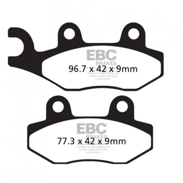 EBC SFAC228 SUZUKI BURGMAN 400 07-15 , PEUGEOT GEOPOLIS  CARBON ÖN ARKA FREN BALATA - 2