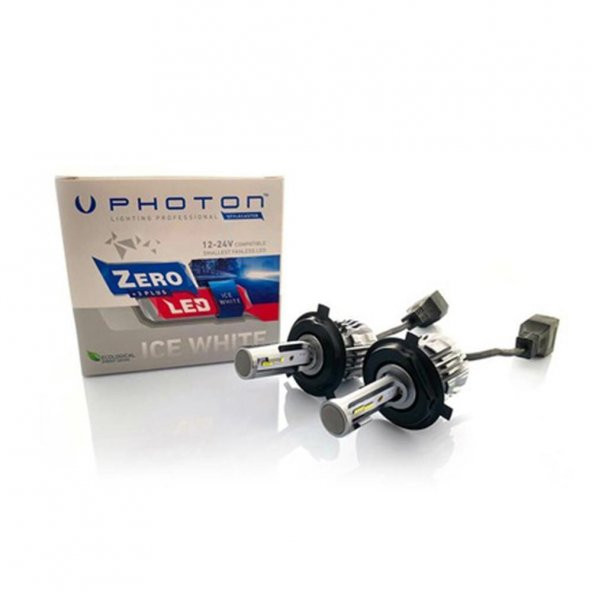 Photon ZERO H4 ICE WHITE +3 PLUS FANSIZ LED 12V-24V ZR3724 ürün görseli 1