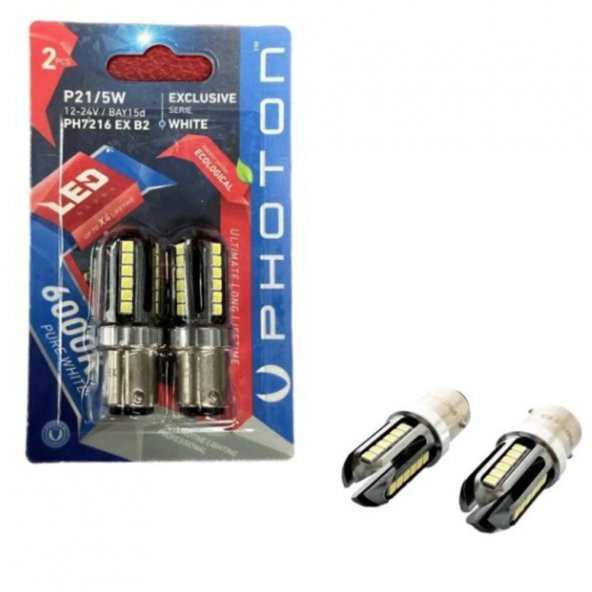 Photon P21/5W 12V EXCLUSIVE CANBUS LED (2'Lİ BLİSTER) PH7216 EX B2 ürün görseli 1