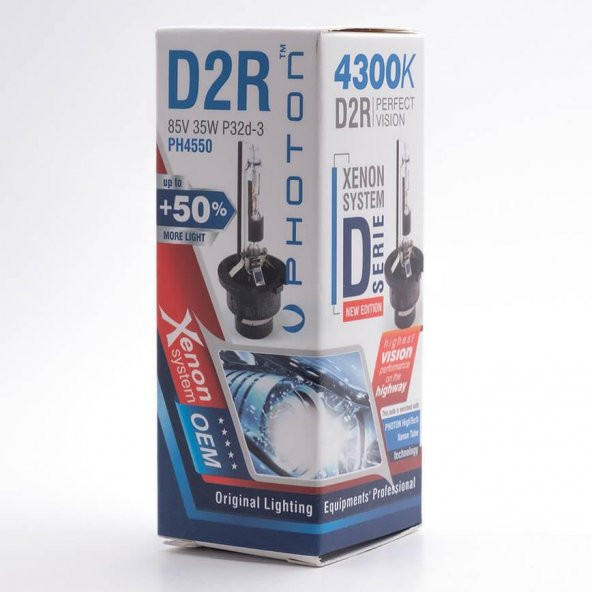 Photon D2R 4300K +%50 FAZLA IŞIK D SERİSİ XENON AMPÜL PH4550 - 3