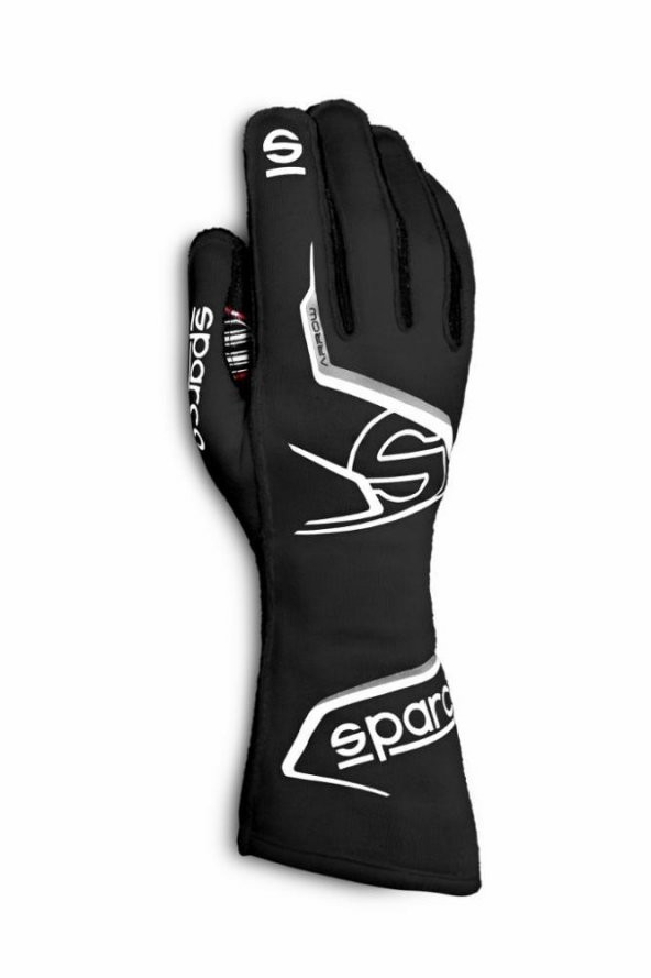 SPARCO ARROW ELDİVEN FİA ONAYLI SİYAH BEYAZ 11  NUMARA