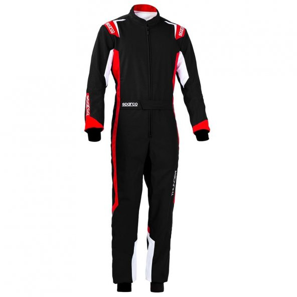 SPARCO THUNDER KARTİNG TULUMU SİYAH KIRMIZI XS  BEDEN