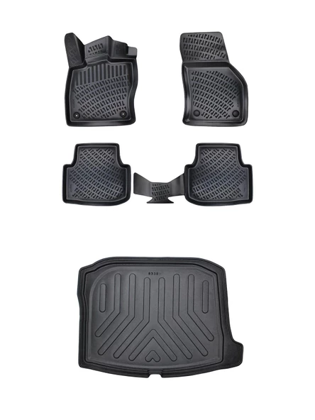 Cupra Leon 2023 Sonrası 3D Havuzlu Paspas ve Ses Sistemsiz 2023 Sonrası Alt Bagaj Havuzu Bizymo ürün görseli