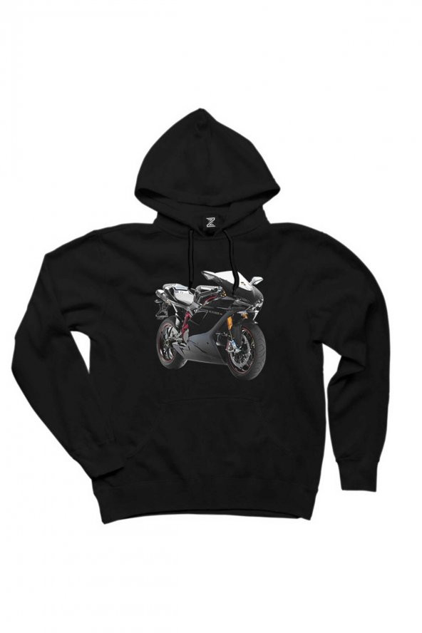 Ducati 1098 Siyah Kapşonlu Sweatshirt Hoodie