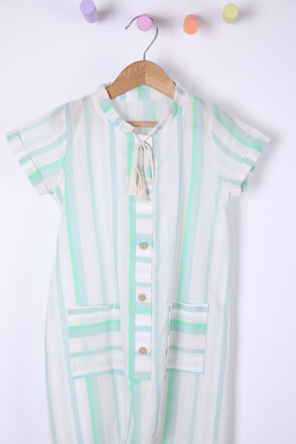 Babyhola Kız Erkek Çocuk Pamuk Tulum 1144 - 2